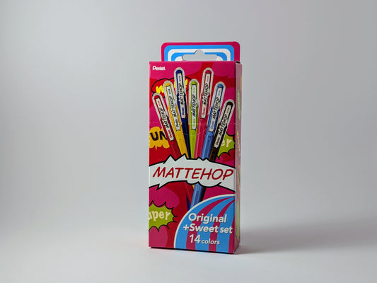 Pentel MATTEHOP Zestaw 14 długopisów żelowych