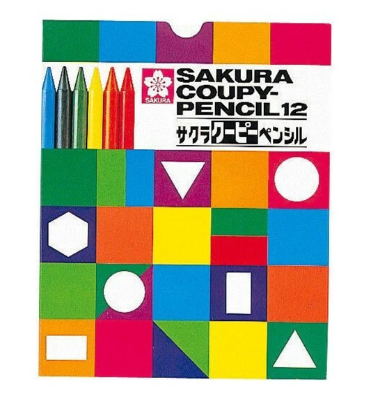 Sakura Cray-Pas kredki zestaw 12 sztuk z temperówką i gumką
