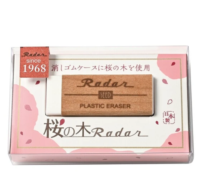 Gumka SEED Sakura no Ki Radar- obudowa z drewna wiśni z życzeniami