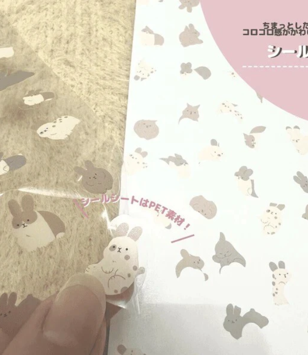 Naklejki World Craft króliki chomiki koty made in Japan