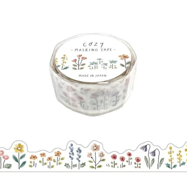 Cozy Washi maskingwashi tape ozdobna taśma 18mm x 5m Mind Wave