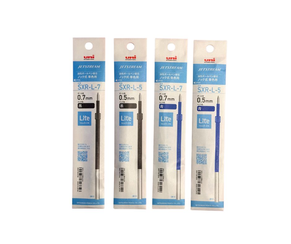 Wkłady do długopisów Jetstream Lite Touch ink Mitsubishi Pencil 0,7 mm i 0,5 mm