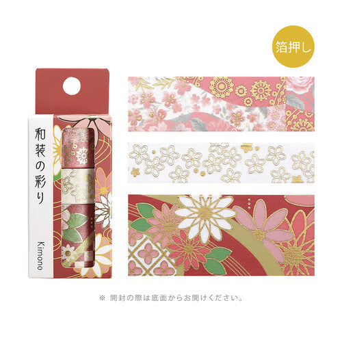 BGM Washi Tape – zestaw taśm inspirowanych japońskimi strojami KIMONO