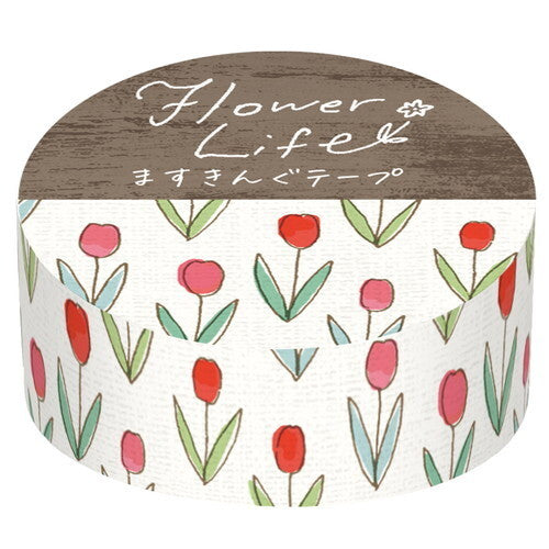 taśma dekoracyjna washi tape flower life wiosna tulipany i konwalie