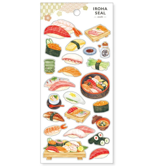 Naklejki IROHA SEAL sushi i nigiri made in Japan