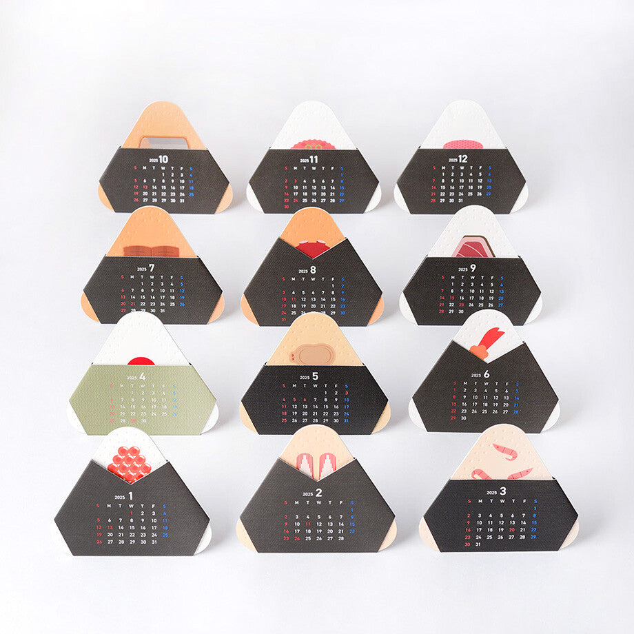 Kalendarz biurkowy na 2026 Onigiri z Tsukiji Nigiri Calendar Ichikudo Printing
