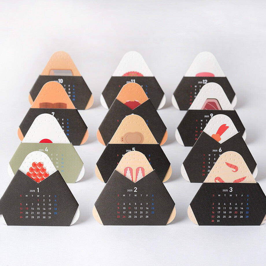 Kalendarz biurkowy na 2026 Onigiri z Tsukiji Nigiri Calendar Ichikudo Printing