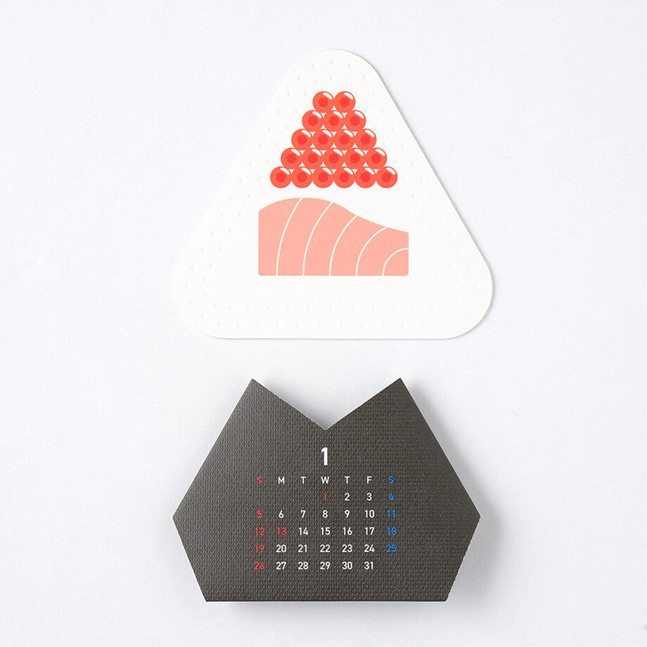 Kalendarz biurkowy na 2026 Onigiri z Tsukiji Nigiri Calendar Ichikudo Printing