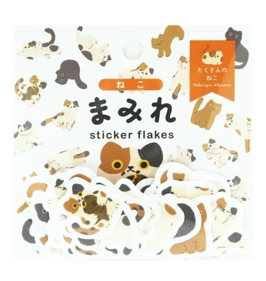 Naklejki World Craft chomiki koty made in Japan 45 sztuk