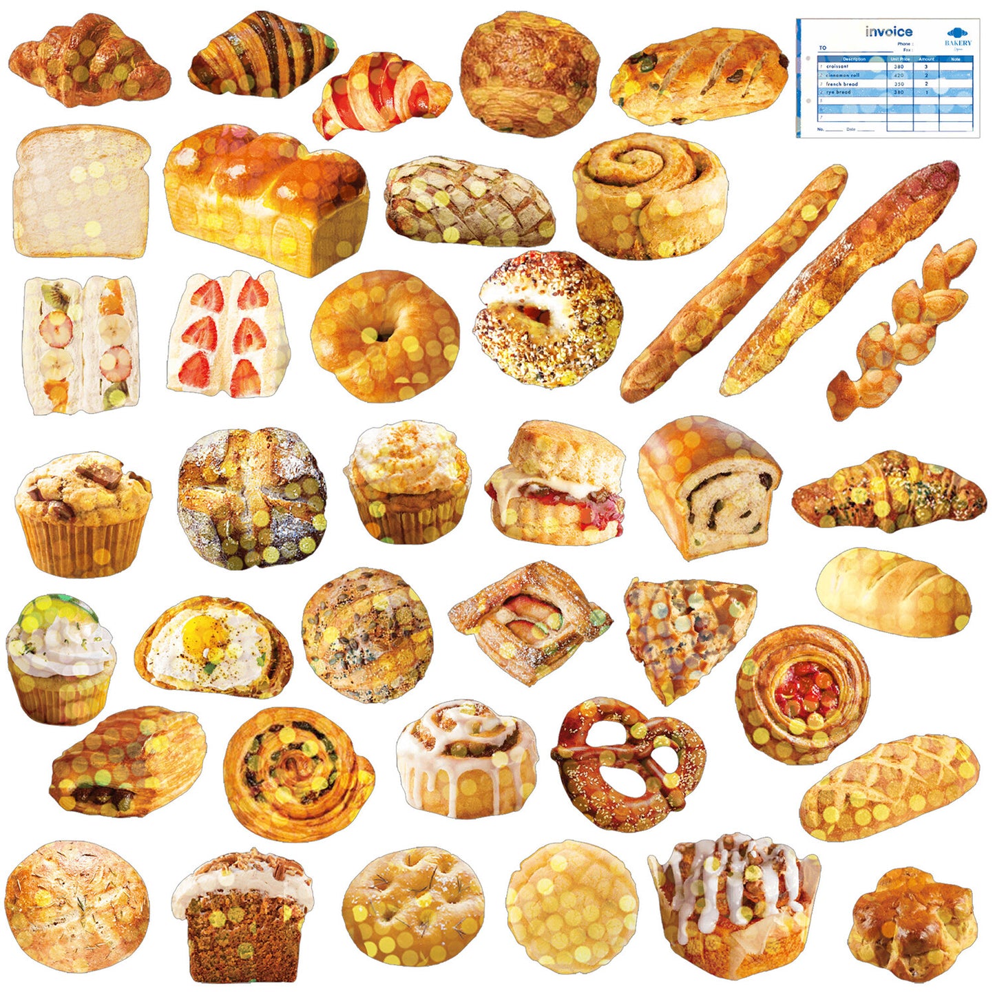 HACO STICKERS – 40 naklejek w uroczym pudełku hurtowym Greeting Life Japan