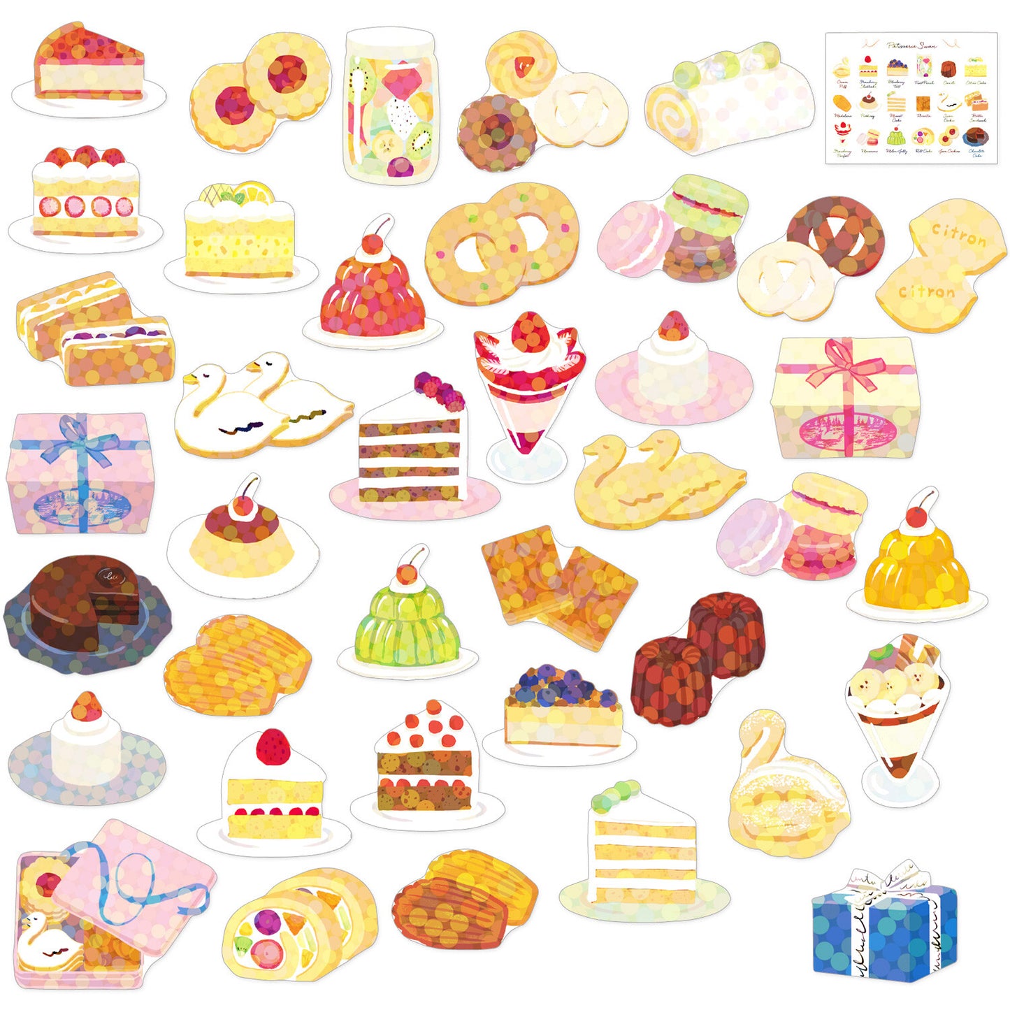 HACO STICKERS – 40 naklejek w uroczym pudełku hurtowym Greeting Life Japan