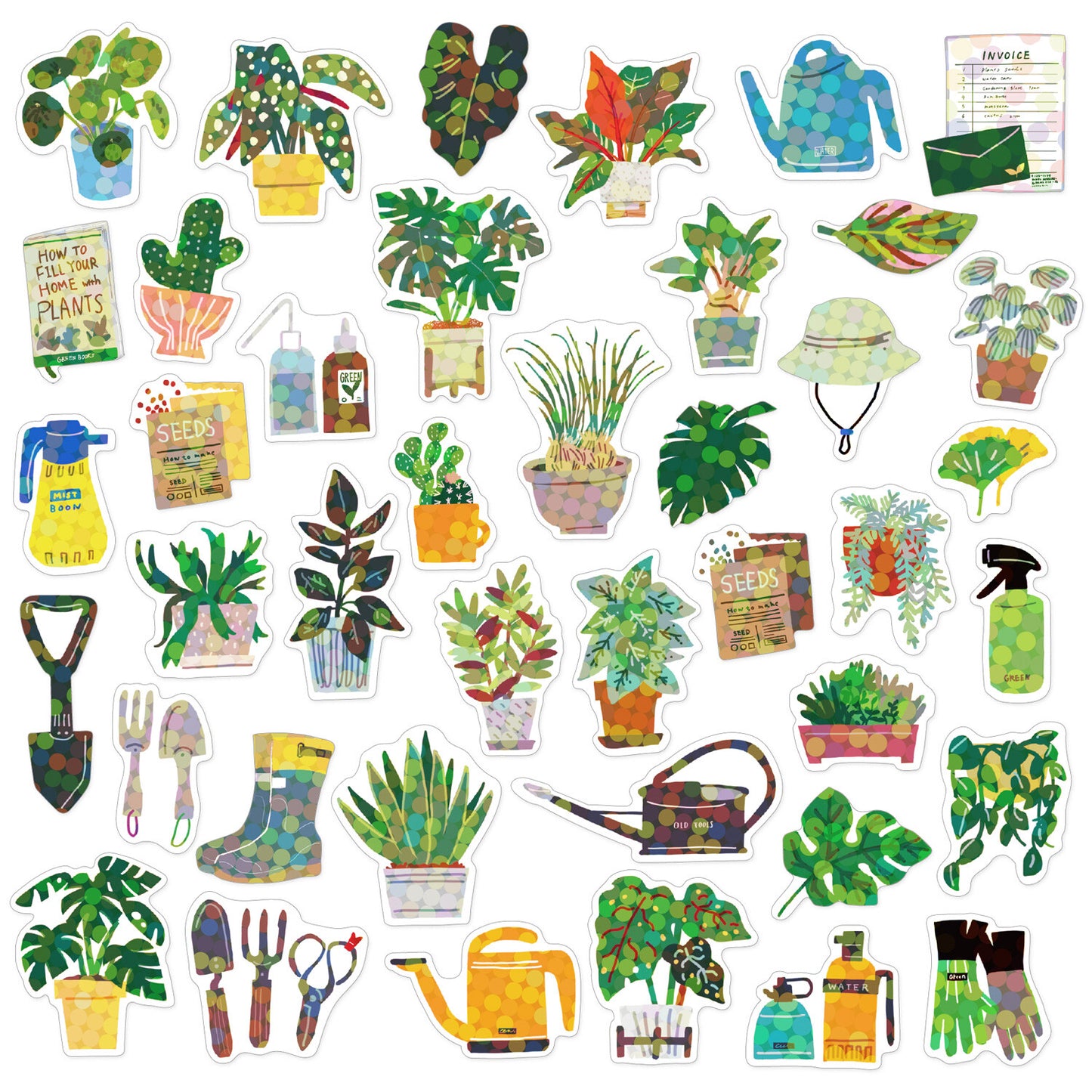 HACO STICKERS – 40 naklejek w uroczym pudełku hurtowym Greeting Life Japan