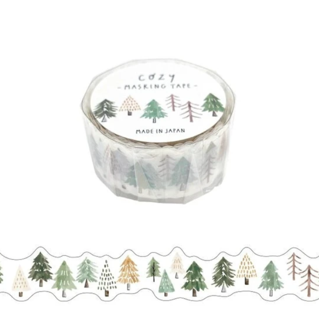 Cozy Washi maskingwashi tape ozdobna taśma 18mm x 5m Mind Wave